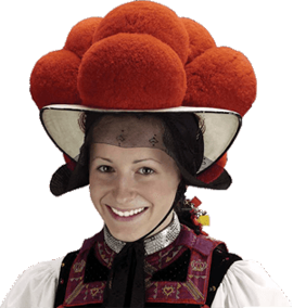 Foto (Frau mit Bollenhut)